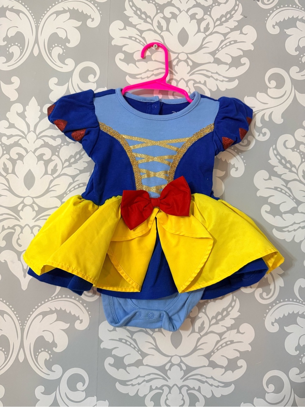 💫4/$25 • Disney Baby Snow White Layered Bodysuit Dress